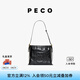 PECO961Cityhobo小號(hào)褶皺軟皮托特包單肩通勤手提包送女友禮七夕禮物 經(jīng)典黑頭層樹皮皺小?，F(xiàn)貨