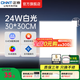 正泰（CHNT）集成吊頂燈LED平板燈廚衛(wèi)燈面板燈鋁扣板嵌入式天花廚房衛(wèi)生間燈 【旗艦新款-白光超薄】30*30CM  24W