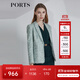 PORTS寶姿春夏新品女裝長(cháng)袖中長(cháng)夾克LM8J022MFQ087 綠色 XS (2)