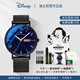 迪士尼（Disney）手表男機械學(xué)生高中生初中生青少年男士中學(xué)考試18歲男孩生日禮物 滿(mǎn)天星-鋼帶【星期日歷】