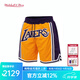 MITCHELL & NESSNBA官方96年湖人隊JUSTDON聯(lián)名系列速干籃球褲男 洛杉磯湖人JUSTDON聯(lián)名黃 L