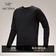 ARC'TERYX始祖鳥 HALLAM MERINO WOOL CREW 保暖 男子 抓絨衫 Black/黑色 M