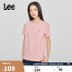 Lee25新品標準版圓領(lǐng)字母印花Logo日常男士短袖T恤日常休閑潮流