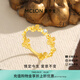 曼卡龍黃金戒指四月鳶尾足金戒指女珠寶首飾精品禮物送女友 13# 2.90g