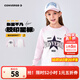 Converse 匡威男女童純棉長袖T恤2025秋季新款插肩袖兒童復(fù)古印花休閑上衣 糖霜粉 130 /64 【建議身高116-122cm】