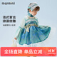 MQDMINI童裝兒童洛麗塔Lolita女童連衣裙蓬蓬公主裙周歲禮服兒童節禮物 洛麗塔A湖藍 120