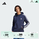 adidas休閑加絨加厚連帽衛衣套頭衫男裝秋冬阿迪達斯官方輕運動(dòng)   傳奇墨水藍   S