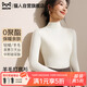 貓人【德絨羊毛】高領(lǐng)打底衫女秋冬季保暖針織毛衣長(cháng)袖內搭T恤衫上衣