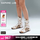 DAPHNE LAB方糖拳擊靴 德訓(xùn)底獵裝短靴復(fù)古中筒西部靴女靴25秋季新款七夕 奶白 【馬毛款】 37 (235mm)