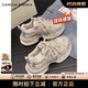 CAMILA KSENIA爆款老爹鞋女士2025新款夏季休閑百搭厚底增高品牌運(yùn)動(dòng)鞋子跑步鞋 香檳色 37