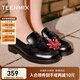 天美意樂(lè )福鞋女鞋子商場(chǎng)同款jk百搭日系學(xué)院風(fēng)女單鞋2025新款 啡色 37