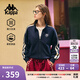 卡帕（Kappa）背靠背運動(dòng)外套女2025秋季新款復古撞色針織純棉衛衣女K0F62WK03D 暗夜藍黑-906 XL （尺碼推薦適合175/92A）