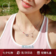 愛的約定S925銀羽毛球元素項(xiàng)鏈女小眾原創(chuàng)設(shè)計(jì)款紀(jì)念日生日禮物送女友老婆