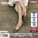 思加圖楊冪同款2025春季多寶鞋瑪麗珍鞋平底鞋女單鞋EWV03AQ5 苔蘚綠 39