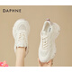 達芙妮（DAPHNE）官方老爹鞋女款2025新款厚底春季小白鞋夏季薄款網(wǎng)鞋透氣運動(dòng)鞋 紫色-4624101153-旗艦款 36
