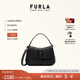 芙拉（FURLA）【七夕禮物】【明星同款】FURLA芙拉FLOW牛皮迷你女士手提斜挎包 黑色