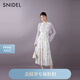 SNIDEL2025春夏新品優(yōu)雅荷葉邊小飛袖印花茶歇連衣裙SWFO252316 白色 M (1)