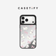 CASETIFY 森林早報系列 蝴蝶結小貓 適用于iPhone16/15 Pro/Max 鏡面手機殼 鏡面黑框Magsafe iPhone 16 Pro Max