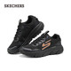 斯凱奇（Skechers）2025秋厚底耐磨緩震老爹鞋休閑鞋低幫運動(dòng)鞋戶(hù)外男鞋徒步鞋237414 黑色/多彩色/BKMT 41
