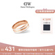 丹尼爾惠靈頓（DanielWellington）dw戒指女綢緞白玫瑰金情侶對(duì)戒七夕情人節(jié)禮物送女友DW00400045
