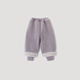 巴厘小豬兒童羊羔絨褲子秋冬季加厚外穿男童休閑褲女童加絨保暖褲寶寶長(cháng)褲 淺灰紫 120