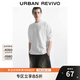 UR2025秋季新款男裝時(shí)尚休閑刺繡字母圓領(lǐng)長(zhǎng)袖T恤UMM450018 本白 XL