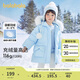 巴拉巴拉兒童羽絨服女童冬2023小童寶寶童裝亮面毛領(lǐng)保暖外套