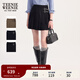 Teenie Weenie小熊女裝半身裙25秋季新款時(shí)尚優(yōu)雅高腰A字百褶短裙 藏青色 L