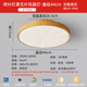 朗上照明無(wú)葉風(fēng)扇燈臥室燈復古極簡(jiǎn)圓形空氣凈化隱形靜音電扇一體吸頂燈具 原木紋【荷葉罩】44CM 空氣凈化功能+無(wú)極調光