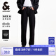 杰克·瓊斯（JACK&JONES）25年男裝903直筒黑色高彈力牛仔褲男秋季薄款休閑褲子不易褪色 A15黑色牛仔 高彈，卡碼建議拍小 30 170 W30/L30