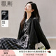 香影酷颯風(fēng)黑色皮衣女2025秋季新款高級感洋氣pu機車(chē)短款夾克外套 黑色 L 165/88A/110-125斤