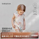 babylove嬰兒包屁衣夏季薄款純棉甜美國風(fēng)女寶寶花邊袖三角哈衣外出夏裝