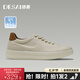 德賽（DESAI）【新款超臨界大底】時尚百搭圓頭休閑板鞋透打孔秋季透氣潮流男鞋 米色 41