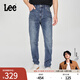 Lee【張凌赫代言】25新品舒適錐形五袋款中深藍(lán)男牛仔褲A08114 中深藍(lán) 32