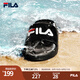 FILA 斐樂(lè )拖鞋男鞋復古拖鞋夏季新款輕便舒適透氣休閑沙灘鞋 黑-BK 42