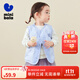 迷你巴拉冬季新款男女童可愛(ài)無(wú)領(lǐng)羽絨服寶寶保暖時(shí)尚羽絨馬甲 風(fēng)信紫70602 100