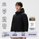 KOLON SPORT/可隆中量羽絨服 男子美利奴羊毛2L防風防潑水鵝絨夾克- LHDJ4WT561-BK 黑色 XL (180/100A)