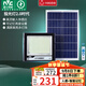 雷士（NVC）太陽能戶外照明燈投光燈庭院燈路燈人體感應(yīng)+遙控1100lm+照約40㎡