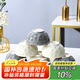裕行北歐風(fēng)餐具套裝碗筷盤套裝家用碗盤 清墨4.5英寸飯碗6只裝