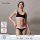 Calvin Klein內衣【摩登引力帶】女士ck可卸墊無(wú)鋼圈輕運動(dòng)背心式文胸QF7586AD UB1-太空黑 M