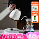 BREWISTA智能溫控手沖咖啡壺不銹鋼溫控手沖家用細(xì)長嘴點(diǎn)熱手沖壺 珍珠白【白底座】PRO- 0.6L