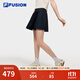 FILA FUSION斐樂(lè )潮牌裙褲女2025秋新款時(shí)尚休閑基礎簡(jiǎn)約百褶褲裙 寶石深藍-DB L 170/70A/L