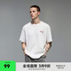 CHINISM CH赤塵幸運(yùn)之符美式刺繡短袖t恤男夏季涼感速干半袖休閑情侶上衣 米白色 M