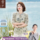 雪夕（XUEXI）媽媽夏裝真絲襯衫時(shí)尚大碼2025新款中老年女裝高貴純色桑蠶絲上衣