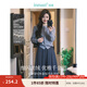 茵曼（INMAN）毛衣女開(kāi)衫千金風(fēng)銀絲釘珠針織衫2025春季女裝上衣 花灰色 S