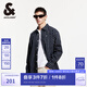 杰克·瓊斯（JACK&JONES）25年男裝長(zhǎng)袖襯衫男士豎條紋商務(wù)休閑襯衣泡泡紗透氣春春秋薄外套 E39藏藍(lán) 常規(guī) S
