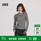 森馬（Semir）針織衫女撞色假兩件內(nèi)搭冬季2024含羊毛套頭毛衫修身109724107012