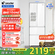 統(tǒng)帥（Leader）海爾冰箱出品彩晶玻璃面板345升風(fēng)冷無霜一級(jí)雙變頻法式多門冰箱黑金凈化三檔變溫家用節(jié)能電冰箱 【超級(jí)單品推薦】四門三檔變溫345L