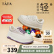 他她（TATA）厚底板鞋女松糕小白鞋商場2024春季DWBX1AM4
