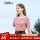 百圖betu女裝夏季新款T恤時(shí)尚簡(jiǎn)約百搭條紋減齡短袖T恤女2303T17 紅白條 M
